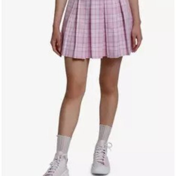 Pink and Lavender Plaid Pleated Skirt/Hot Topic/Sweet Society - Picture 1 of 3